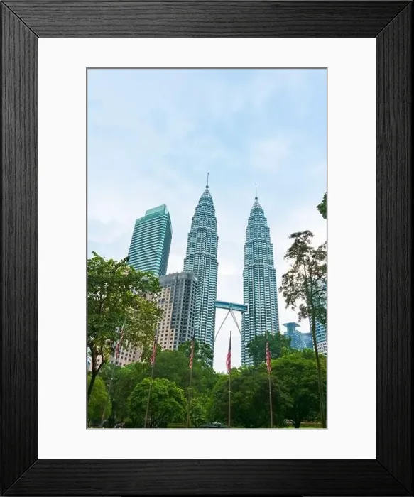 Framed Print : Petronas Twin Tower Tallest Skyscrapers Building with Cityscape in Malaysia Framed Print : Petronas Twin Tower Tallest Skyscrapers Building with Cityscape in Malaysia