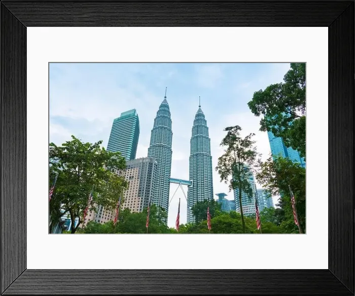 Framed Print : Petronas Twin Tower Tallest Skyscrapers Building with Cityscape in Malaysia Framed Print : Petronas Twin Tower Tallest Skyscrapers Building with Cityscape in Malaysia