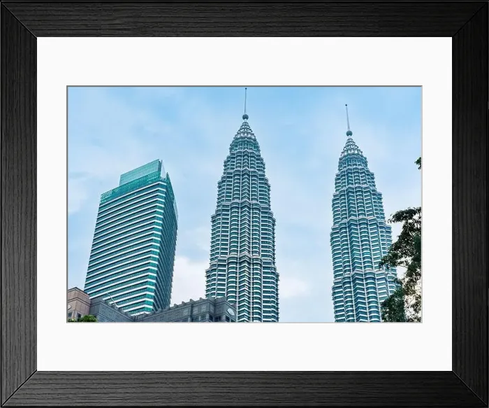 Framed Print : Petronas Twin Tower Tallest Skyscrapers Building with Cityscape in Malaysia Framed Print : Petronas Twin Tower Tallest Skyscrapers Building with Cityscape in Malaysia