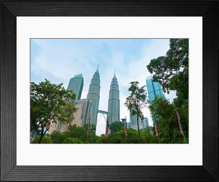 Framed Print : Petronas Twin Tower Tallest Skyscrapers Building with Cityscape in Malaysia Framed Print : Petronas Twin Tower Tallest Skyscrapers Building with Cityscape in Malaysia
