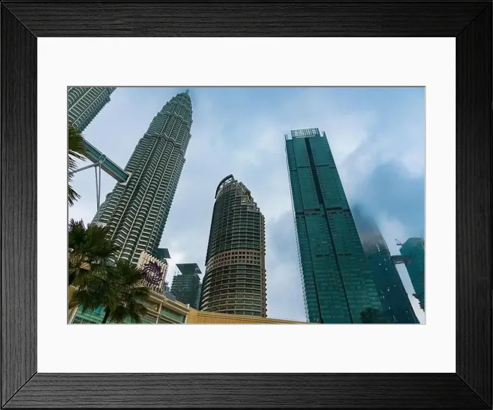 Framed Print : Petronas Twin Tower Tallest Skyscrapers Building with Cityscape in Malaysia Framed Print : Petronas Twin Tower Tallest Skyscrapers Building with Cityscape in Malaysia