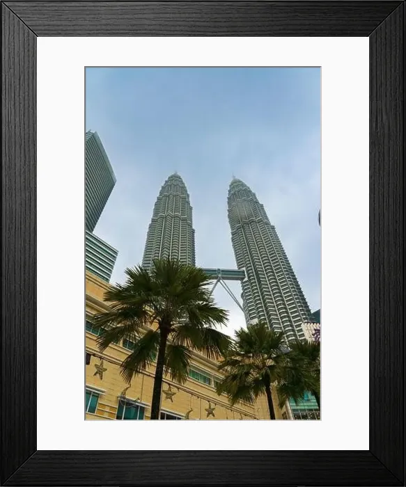 Framed Print : Petronas Twin Tower Tallest Skyscrapers Building with Cityscape in Malaysia Framed Print : Petronas Twin Tower Tallest Skyscrapers Building with Cityscape in Malaysia