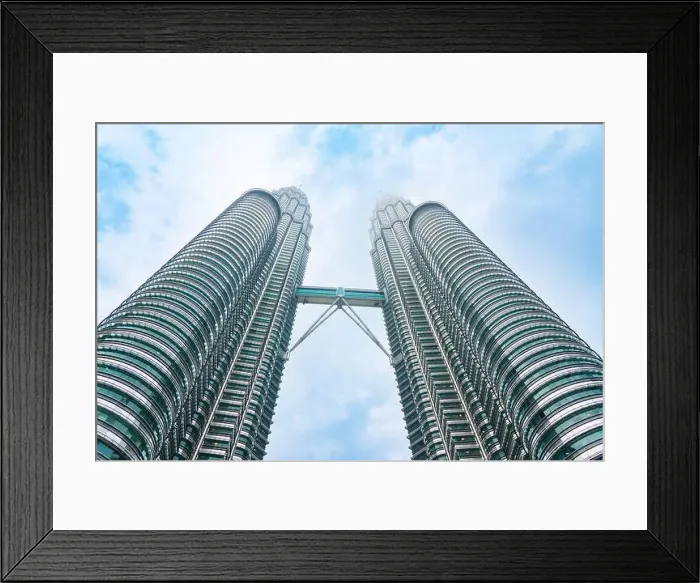Framed Print : Petronas Twin Tower Tallest Skyscrapers Building with Cityscape in Malaysia Framed Print : Petronas Twin Tower Tallest Skyscrapers Building with Cityscape in Malaysia