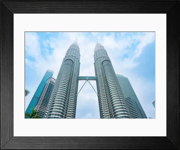 Framed Print : Petronas Twin Tower Tallest Skyscrapers Building with Cityscape in Malaysia Framed Print : Petronas Twin Tower Tallest Skyscrapers Building with Cityscape in Malaysia