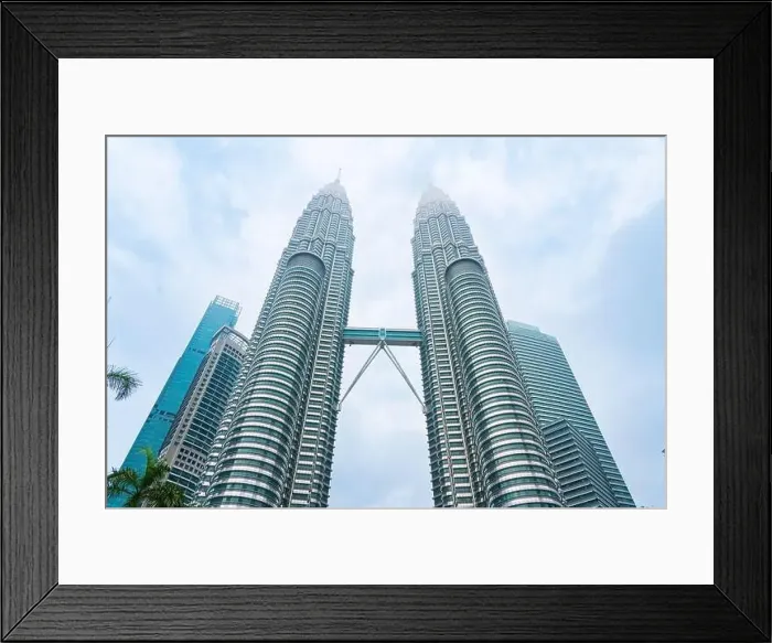 Framed Print : Petronas Twin Tower Tallest Skyscrapers Building with Cityscape in Malaysia Framed Print : Petronas Twin Tower Tallest Skyscrapers Building with Cityscape in Malaysia