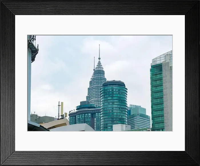 Framed Print : Petronas Twin Tower Tallest Skyscrapers Building with Cityscape in Malaysia Framed Print : Petronas Twin Tower Tallest Skyscrapers Building with Cityscape in Malaysia