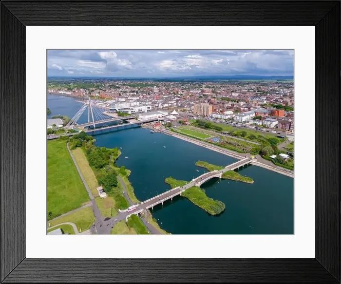 Framed Print : Southport, Merseyside. United Kingdom. Springtime Aerial image of Southport. 26th May 2024 Framed Print : Southport, Merseyside. United Kingdom. Springtime Aerial image of Southport. 26th May 2024