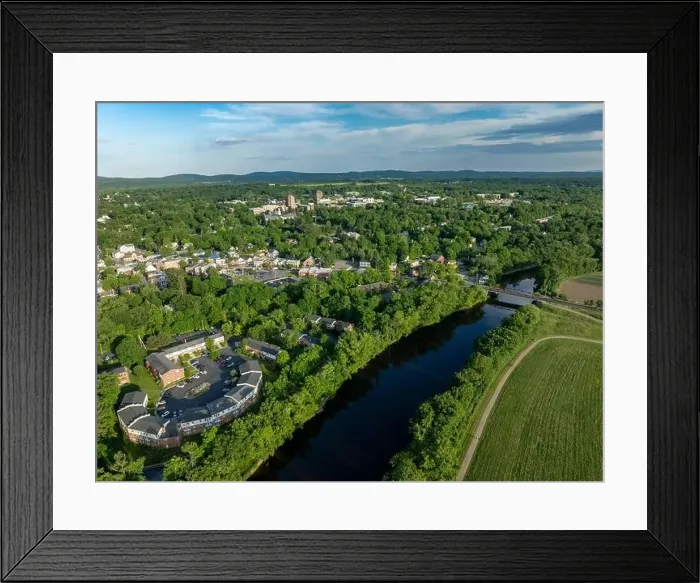 Framed Print : Afternoon spring aerial photo of the area surrounding the Village - Town of New Paltz, NY, USA 06 / 03 / 24 Framed Print : Afternoon spring aerial photo of the area surrounding the Village - Town of New Paltz, NY, USA 06 / 03 / 24