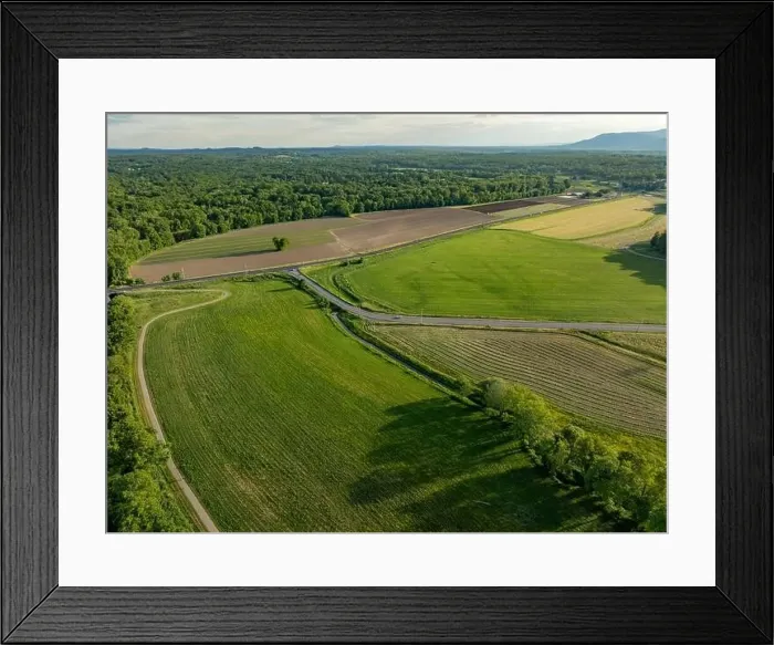 Framed Print : Afternoon spring aerial photo of the area surrounding the Village - Town of New Paltz, NY, USA 06 / 03 / 24 Framed Print : Afternoon spring aerial photo of the area surrounding the Village - Town of New Paltz, NY, USA 06 / 03 / 24