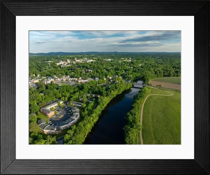 Framed Print : Afternoon spring aerial photo of the area surrounding the Village - Town of New Paltz, NY, USA 06 / 03 / 24 Framed Print : Afternoon spring aerial photo of the area surrounding the Village - Town of New Paltz, NY, USA 06 / 03 / 24