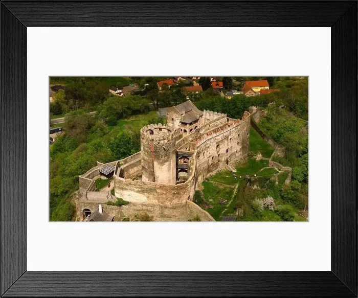 Framed Print : Majestic Bolkow Castle stands proudly in Lower Silesia, Poland, captured by drone Framed Print : Majestic Bolkow Castle stands proudly in Lower Silesia, Poland, captured by drone
