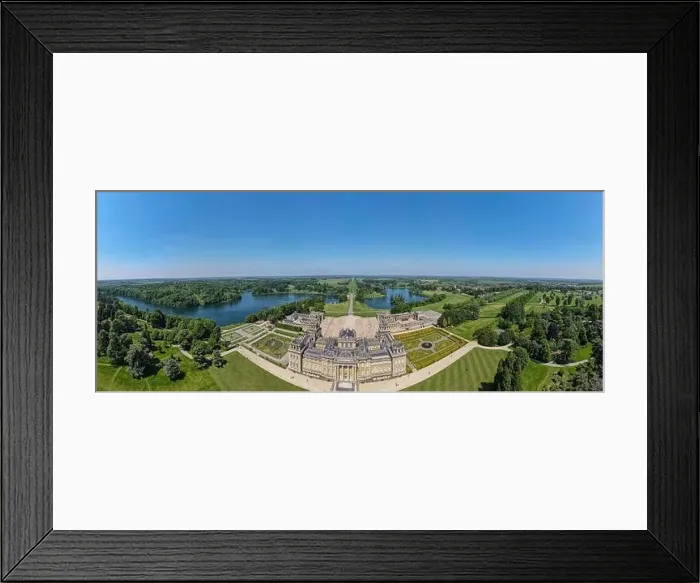 Framed Print : Drone view at Blenheim palace on Woodstock in England Framed Print : Drone view at Blenheim palace on Woodstock in England