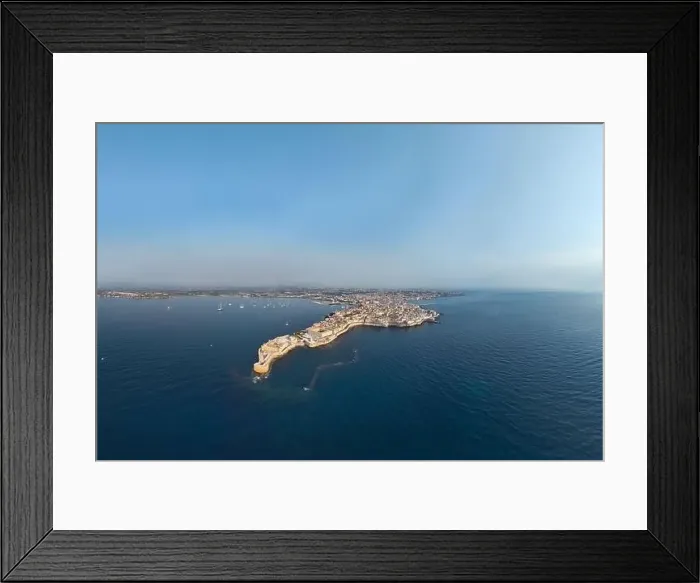 Framed Print : Siracusa, Ortigia Island from the air Framed Print : Siracusa, Ortigia Island from the air