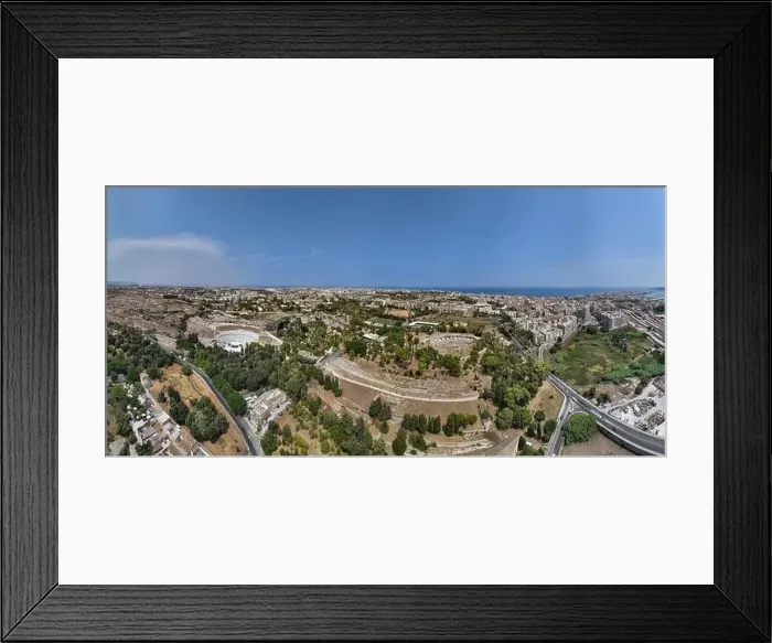 Framed Print : The Greek theatre of Syracuse lies on the south slopes of the Temenite hill Framed Print : The Greek theatre of Syracuse lies on the south slopes of the Temenite hill
