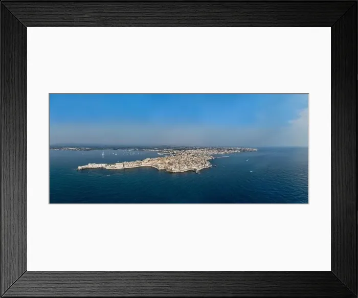 Framed Print : Siracusa, Ortigia Island from the air Framed Print : Siracusa, Ortigia Island from the air
