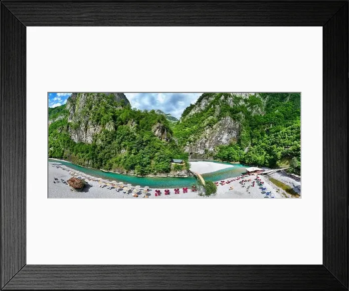 Framed Print : Aerial image of the beautiful Shala river in Northern Albania Framed Print : Aerial image of the beautiful Shala river in Northern Albania