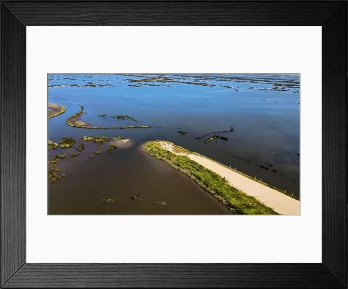 Framed Print : Aerial View of Ribeira das Teixugueiras near the Aveiro Lagoon at Pardilho, Aveiro, Portugal Framed Print : Aerial View of Ribeira das Teixugueiras near the Aveiro Lagoon at Pardilho, Aveiro, Portugal