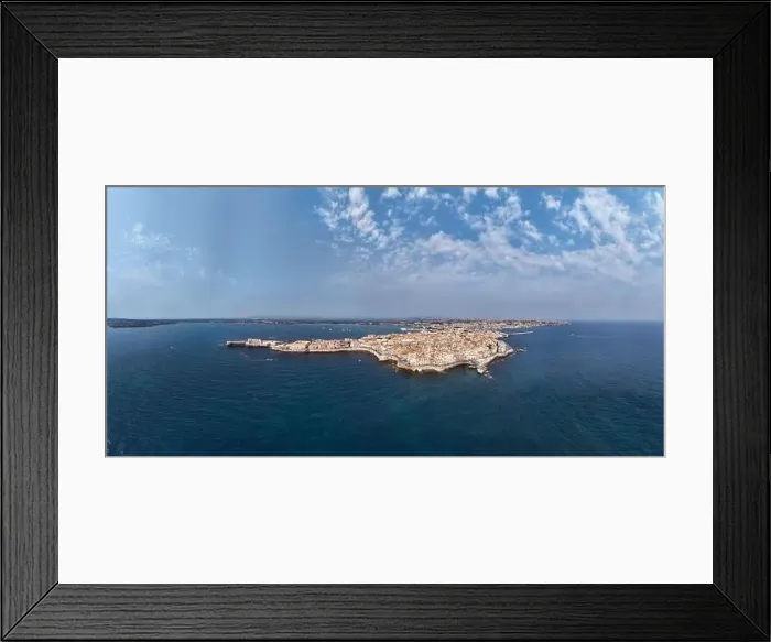 Framed Print : Siracusa, Ortigia Island from the air Framed Print : Siracusa, Ortigia Island from the air