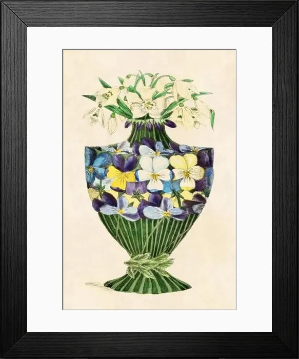 Framed Print : Rustic floral pottery on beige background. Vintage-Style art Framed Print : Rustic floral pottery on beige background. Vintage-Style art