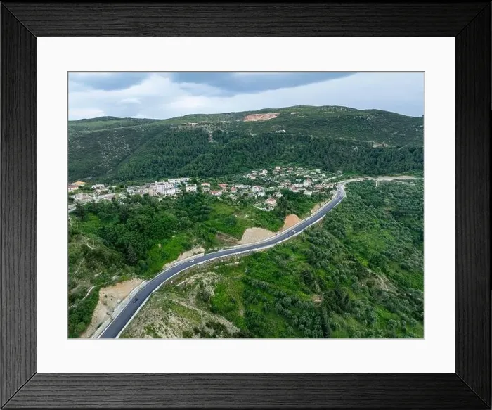 Framed Print : Aerial image of Kanine in Vlore, southern Albania Framed Print : Aerial image of Kanine in Vlore, southern Albania