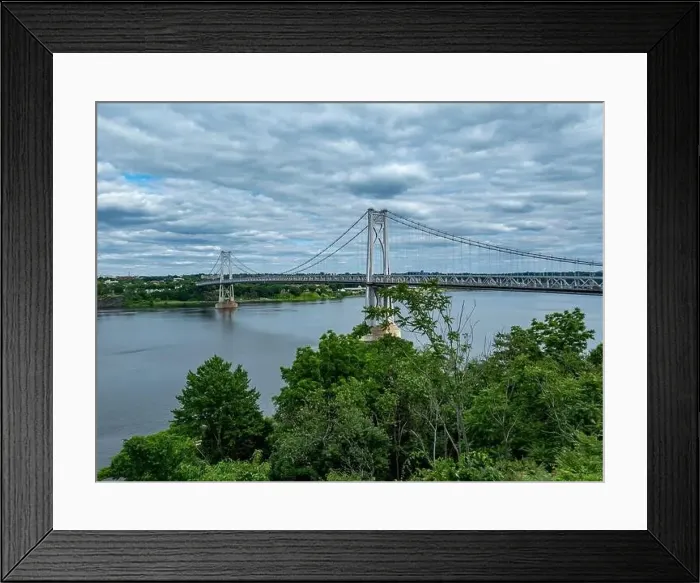 Framed Print : Aerial photo of the Franklin Delano Roosevelt Mid-Hudson Bridge over the Hudson River, Poughkeepsie NY Framed Print : Aerial photo of the Franklin Delano Roosevelt Mid-Hudson Bridge over the Hudson River, Poughkeepsie NY