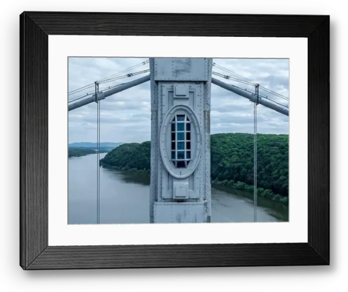 Framed Print : Aerial photo of the Franklin Delano Roosevelt Mid-Hudson Bridge over the Hudson River, Poughkeepsie NY Framed Print : Aerial photo of the Franklin Delano Roosevelt Mid-Hudson Bridge over the Hudson River, Poughkeepsie NY