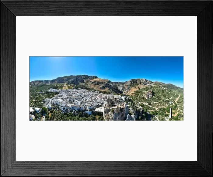 Framed Print : aerial view of the municipality of Zuheros in the province of Cordoba, Andalusia Framed Print : aerial view of the municipality of Zuheros in the province of Cordoba, Andalusia