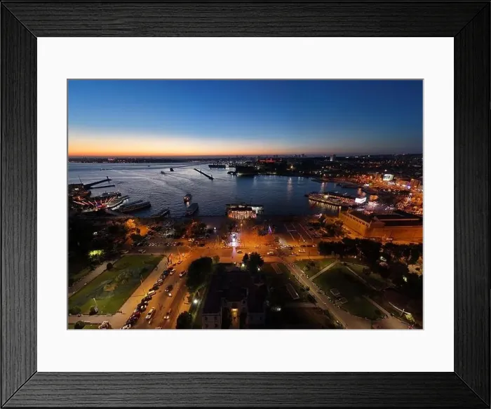 Framed Print : Sunset bird's eye view from aerial drone shooting of Kadikoy Port Framed Print : Sunset bird's eye view from aerial drone shooting of Kadikoy Port