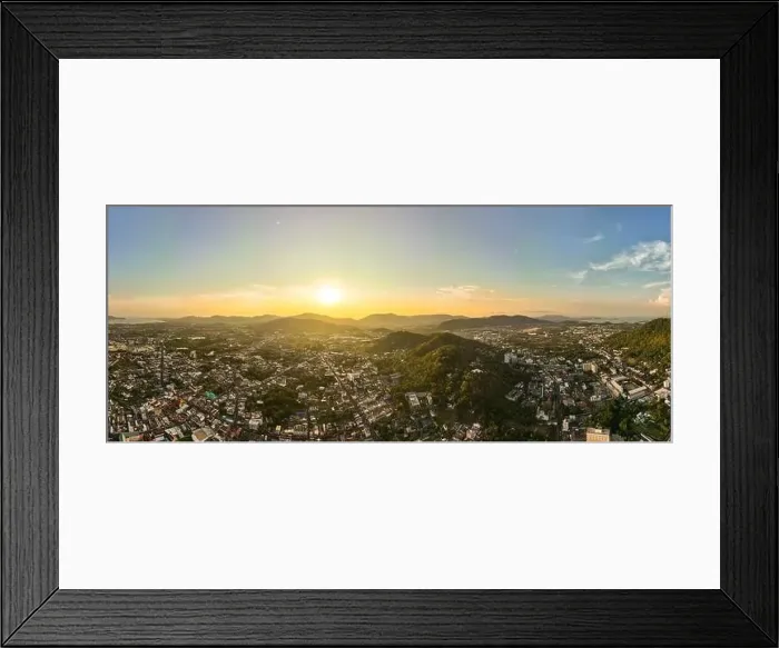 Framed Print : Phuket city Thailand, Aerial view drone photography High angle view of Phuket city Framed Print : Phuket city Thailand, Aerial view drone photography High angle view of Phuket city