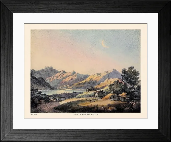 Framed Print : Vintage Astronomical Phenomena Scene Illustration. Published in a 19th-century astronomy book in London around 1840 Framed Print : Vintage Astronomical Phenomena Scene Illustration. Published in a 19th-century astronomy book in London around 1840