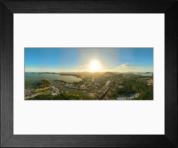 Framed Print : Phuket city Thailand, Aerial view drone photography High angle view of Phuket city Framed Print : Phuket city Thailand, Aerial view drone photography High angle view of Phuket city