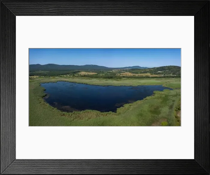 Framed Print : Aerial view to a big swamp near to Sozopol, Bulgaria Framed Print : Aerial view to a big swamp near to Sozopol, Bulgaria