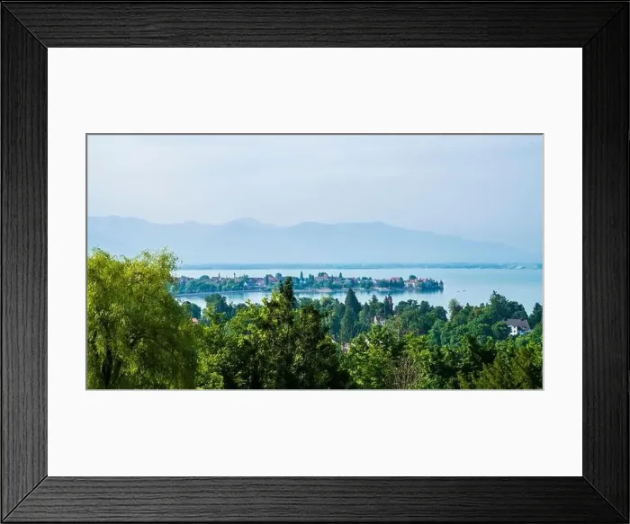 Framed Print : Germany, Lindau island houses, buildings Framed Print : Germany, Lindau island houses, buildings