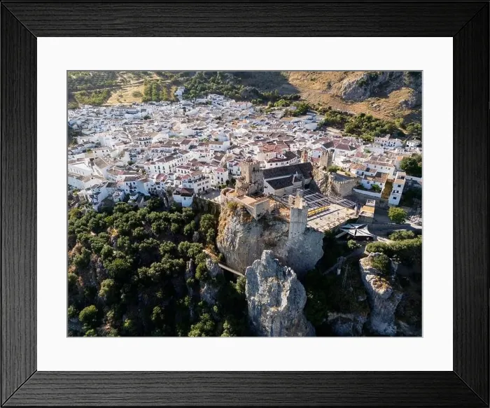 Framed Print : aerial view of the municipality of Zuheros in the province of Córdoba, Andalusia Framed Print : aerial view of the municipality of Zuheros in the province of Córdoba, Andalusia