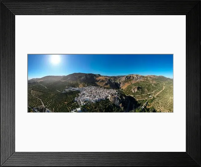 Framed Print : aerial view of the municipality of Zuheros in the province of Córdoba, Andalusia Framed Print : aerial view of the municipality of Zuheros in the province of Córdoba, Andalusia