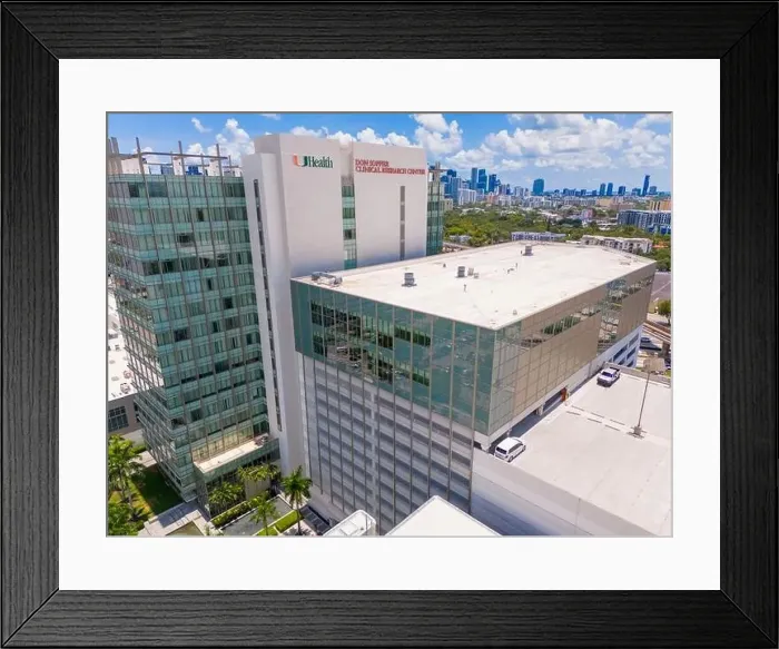 Framed Print : Miami, FL, USA - May 31, 2024: Aerial photo U Health Don Soffer Clinical Research Center Miami Framed Print : Miami, FL, USA - May 31, 2024: Aerial photo U Health Don Soffer Clinical Research Center Miami