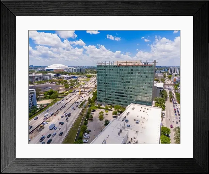 Framed Print : Miami, FL, USA - May 31, 2024: Aerial photo U Health Don Soffer Clinical Research Center Miami Framed Print : Miami, FL, USA - May 31, 2024: Aerial photo U Health Don Soffer Clinical Research Center Miami