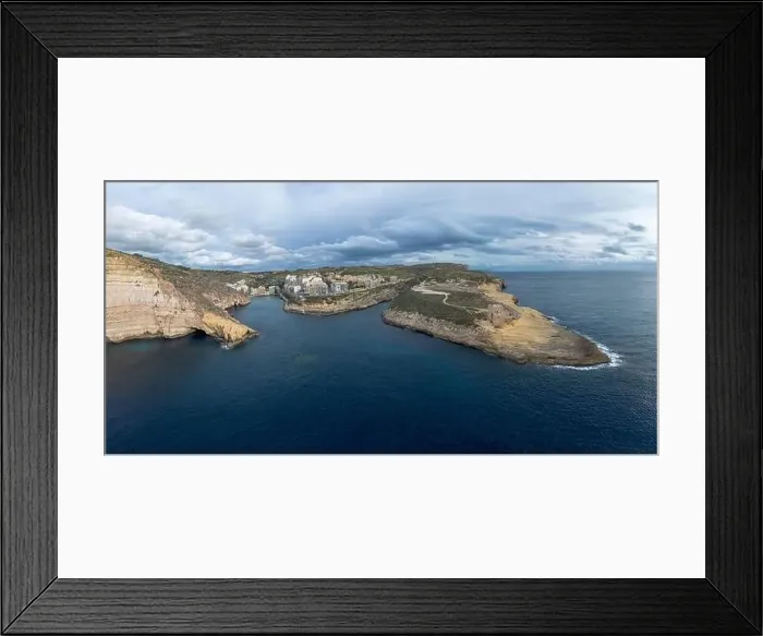 Framed Print : View of Xlendi village and bay on Gozo Island in Malta Framed Print : View of Xlendi village and bay on Gozo Island in Malta