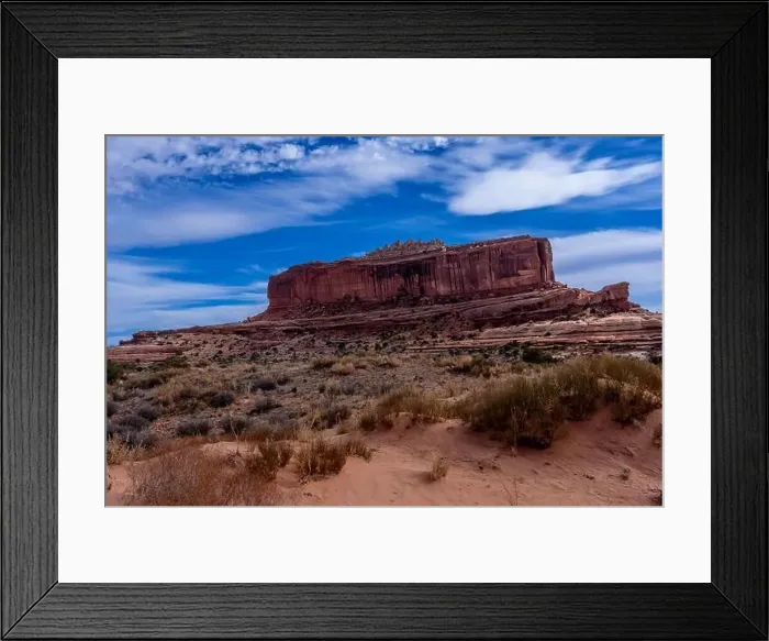 Framed Print : Aerial View Of Rock Formations In The American Southwest Framed Print : Aerial View Of Rock Formations In The American Southwest