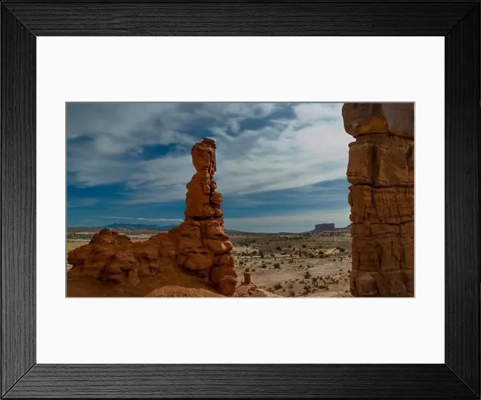 Framed Print : Aerial View Of Rock Formations In The American Southwest Framed Print : Aerial View Of Rock Formations In The American Southwest