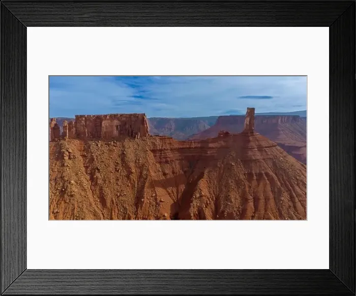 Framed Print : Aerial View Of Rock Formations In The American Southwest Framed Print : Aerial View Of Rock Formations In The American Southwest