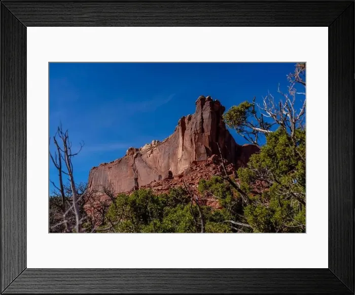 Framed Print : Aerial View Of Rock Formations In The American Southwest Framed Print : Aerial View Of Rock Formations In The American Southwest
