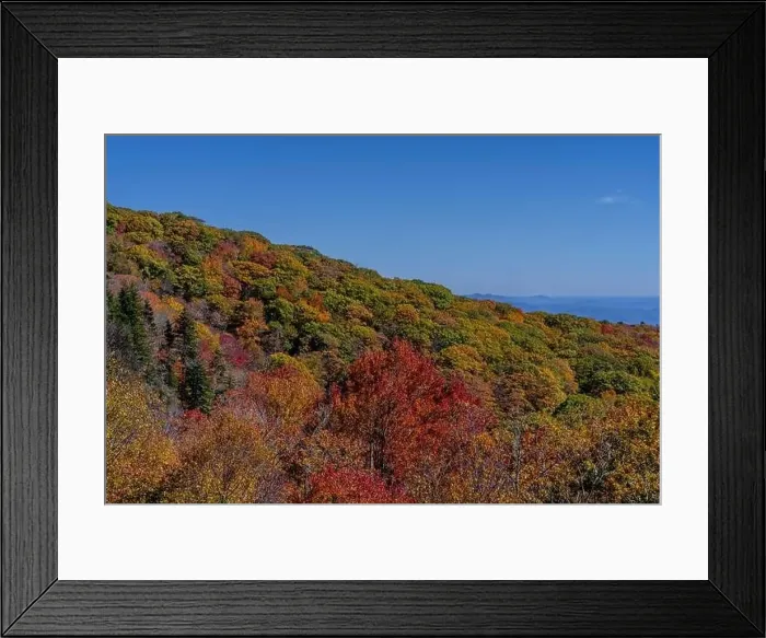 Framed Print : Aerial View Of The Changing Of The Leaves In The North Carolina Mountains Framed Print : Aerial View Of The Changing Of The Leaves In The North Carolina Mountains