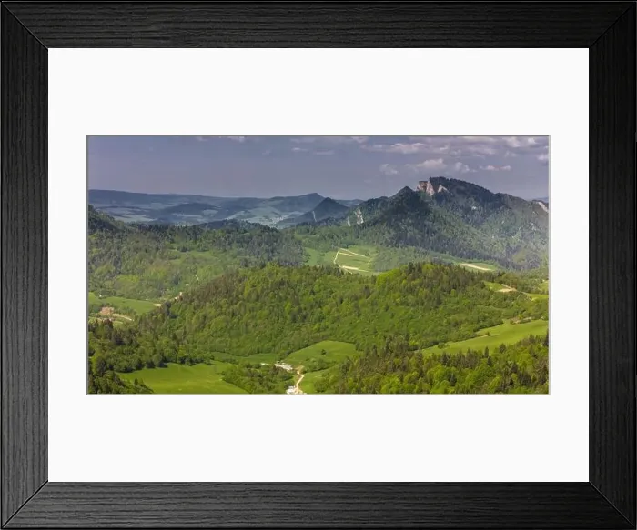 Framed Print : Pieniny National Park landscape, aerial drone view Framed Print : Pieniny National Park landscape, aerial drone view
