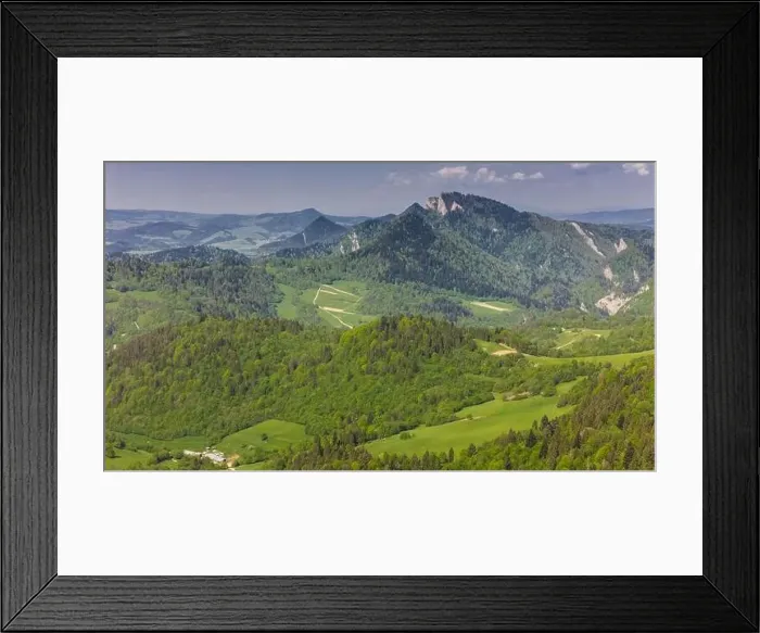 Framed Print : Pieniny National Park landscape, aerial drone view Framed Print : Pieniny National Park landscape, aerial drone view