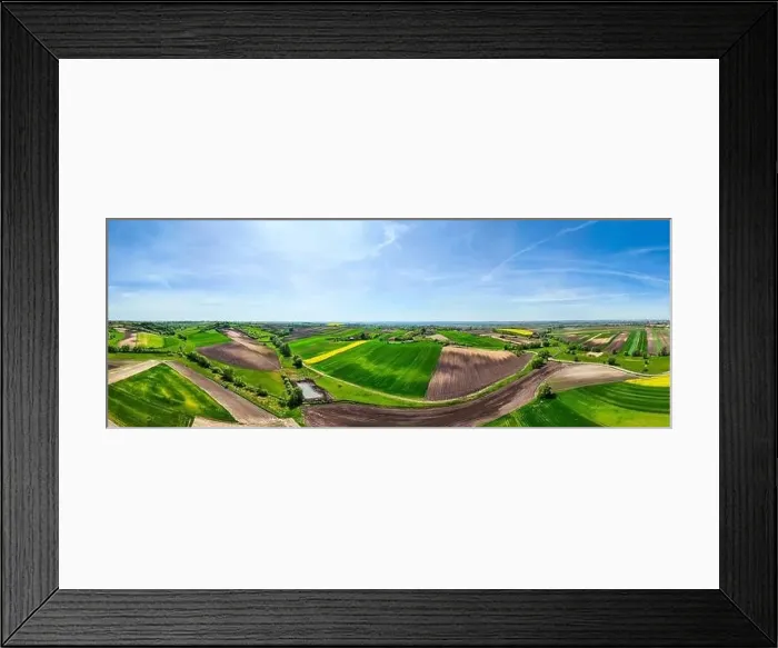 Framed Print : Beautiful farmland and coutryside in Ponidzie, Poland. Aerial drone view Framed Print : Beautiful farmland and coutryside in Ponidzie, Poland. Aerial drone view