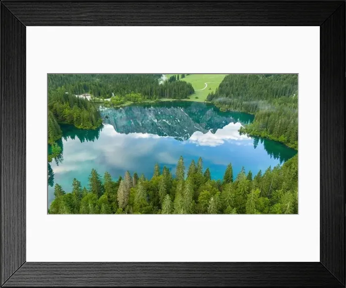 Framed Print : Italy's Natural Beauty: Aerial Drone View of Fusine Lake Framed Print : Italy's Natural Beauty: Aerial Drone View of Fusine Lake