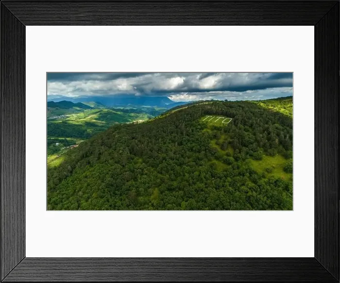 Framed Print : Stunning Summer Landscape of Rolling Hills and Vineyards in Slovenia Framed Print : Stunning Summer Landscape of Rolling Hills and Vineyards in Slovenia