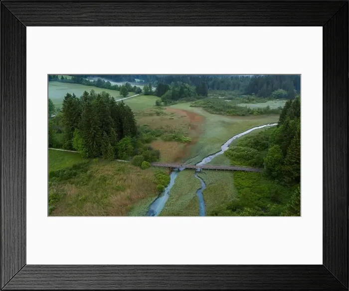Framed Print : Zelenci Springs from Above: Capturing Slovenia's Natural Beauty Framed Print : Zelenci Springs from Above: Capturing Slovenia's Natural Beauty