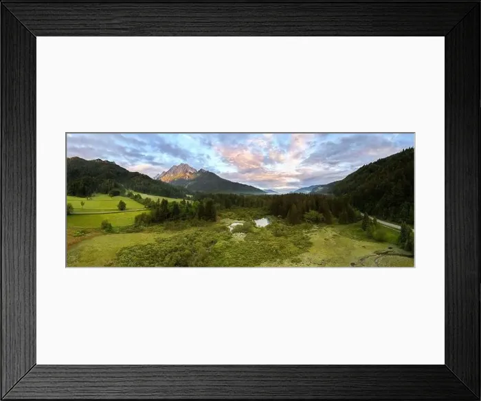 Framed Print : Aerial View of Zelenci Springs, Slovenia: Nature's Emerald Gem